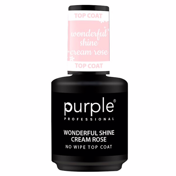 PURPLE Top Coat Brillo Cream Rose 15ml P463
