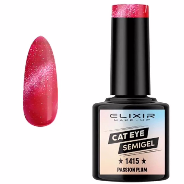 ELIXIR Esmalte Nº1415 Cat Eye Passion Plum Semipermanente 8ml