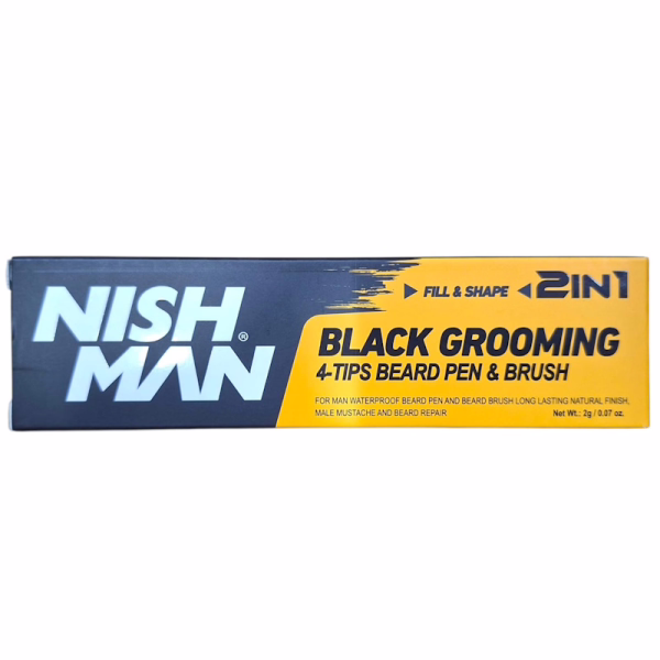 NISHMAN Lápiz Perfilador Barba Black Grooming 2g