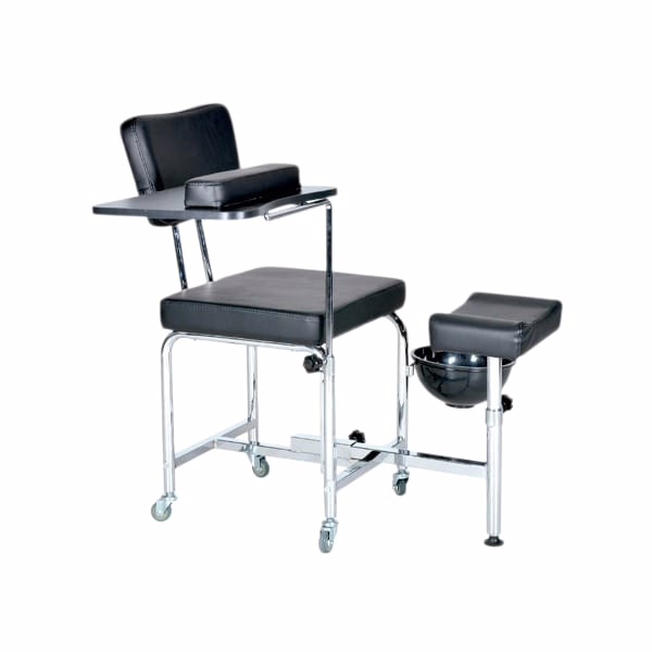 ITALOR Taburete Pedicura Reposapiés Sakura Negro 10644