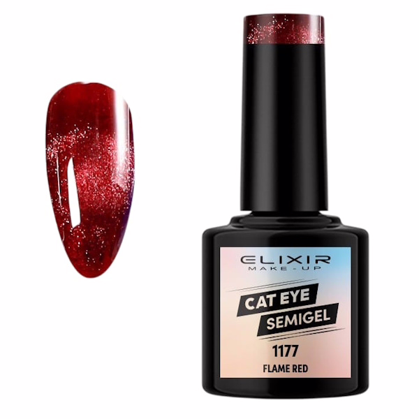 ELIXIR Esmalte Nº1177 Cat Eye Flame Red Semipermanente 8ml