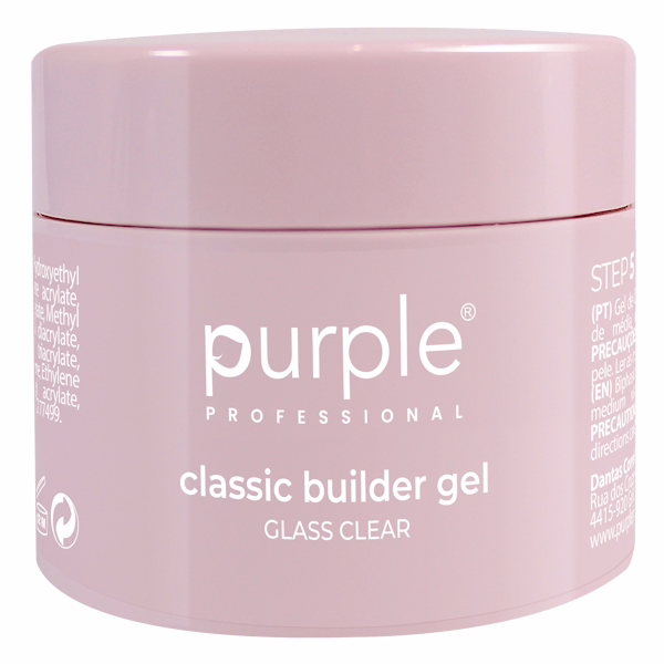 PURPLE Gel Constructor Classic Glass Clear 250g P2718