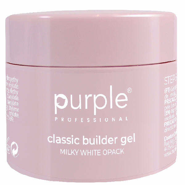 PURPLE Gel Constructor Classic Milky White Opack 250g P2725