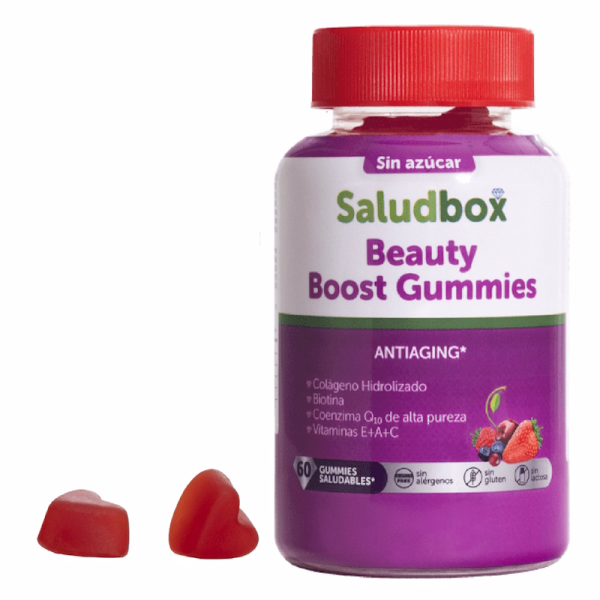 SALUDBOX Beauty Boost Antiedad Colágeno Coenzima Q10 60 Gominolas