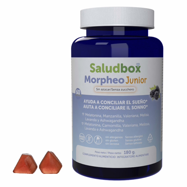 SALUDBOX Morpheo Junior Sueño Infantil Melatonina y Plantas 60 Gominolas