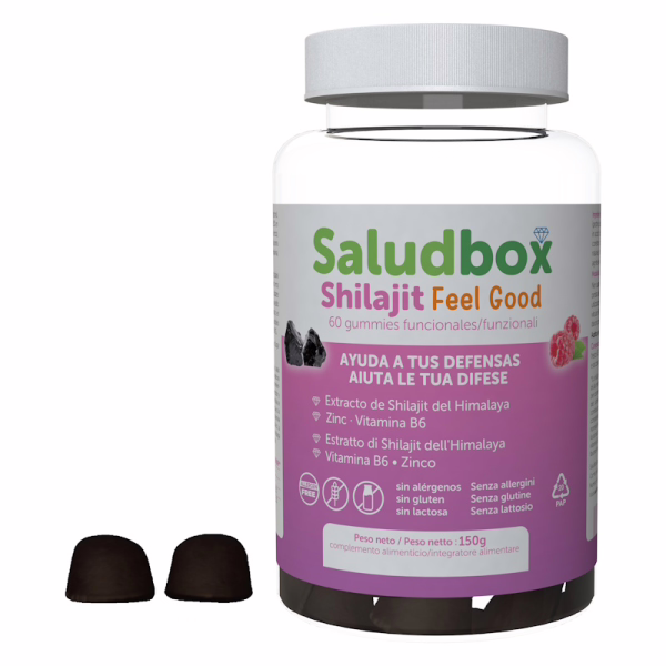 SALUDBOX Feel Good Energía Vitalidad y Bienestar Shilajit 60 Gominolas