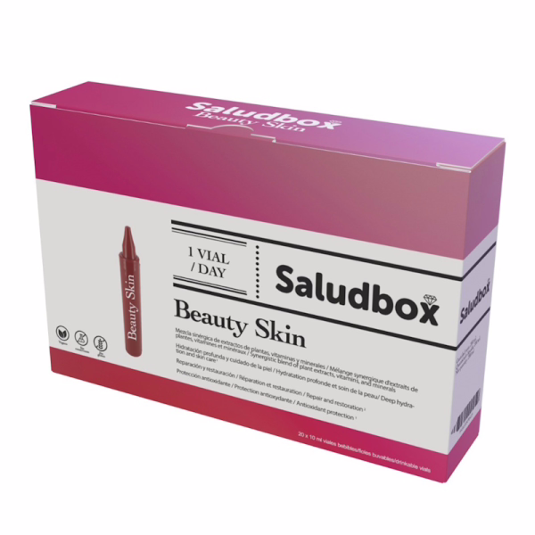 SALUDBOX Beauty Skin Viales Belleza Piel Ácido Hialurónico Coenzima Q10 10 ml 20 Uds