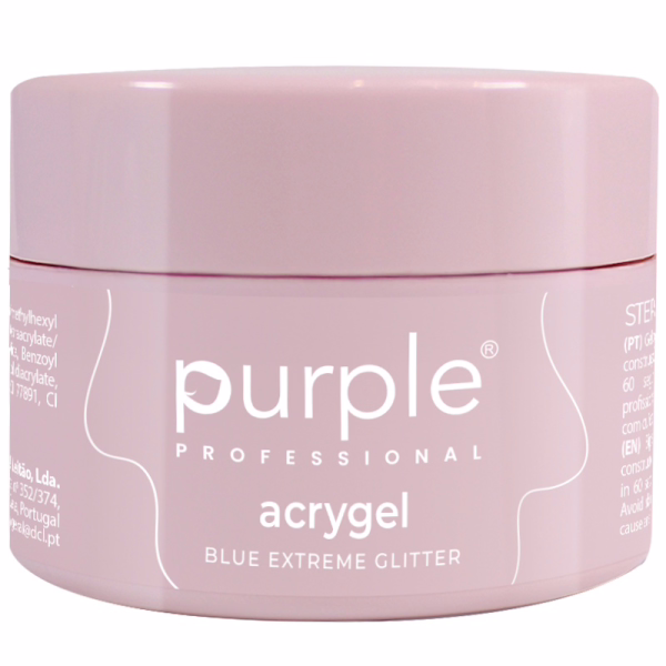PURPLE Acrigel Blue Extreme Glitter 15g P2821