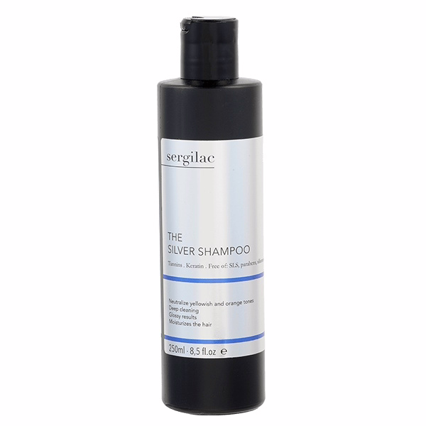SERGILAC Champú No Yellow Matizador Cabello Rubio The Silver 250 ml