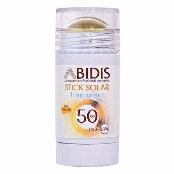 ABIDIS Stick Solar Transparente SPF50 Zonas Sensibles 14g