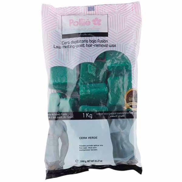 POLLIÉ Cera Verde Pastillas Baja Fusión 1kg 06324