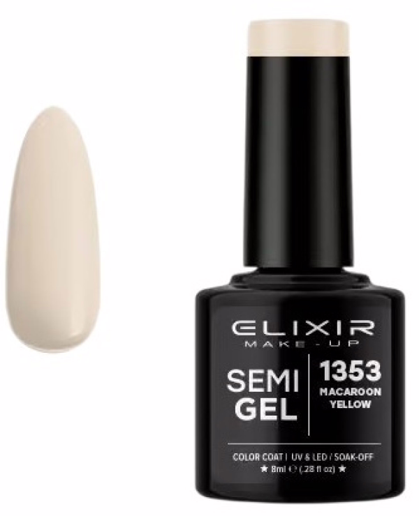 ELIXIR Esmalte Nº1353 Macaroon Yellow Semipermanente 8ml