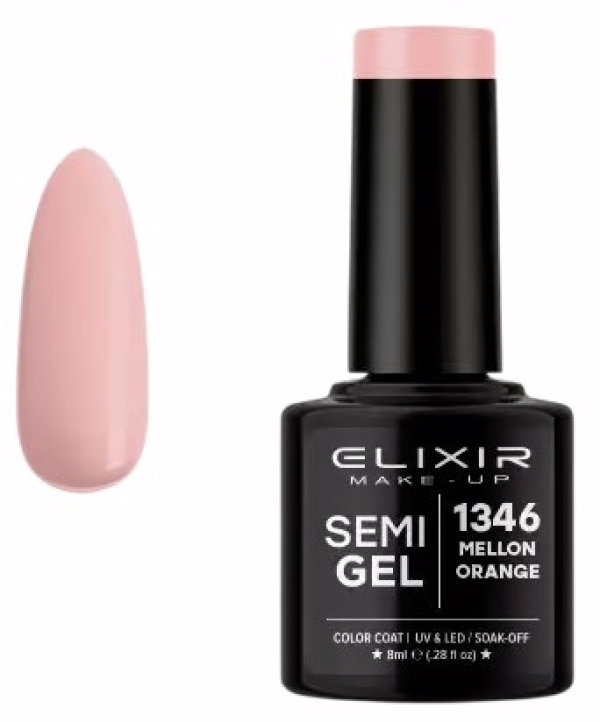 ELIXIR Esmalte Nº1346 Mellon Orange Semipermanente 8ml