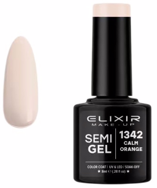 ELIXIR Esmalte Nº1342 Calm Orange Semipermanente 8ml