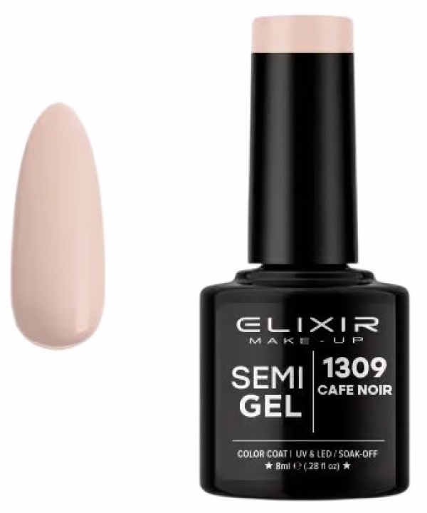 ELIXIR Esmalte Nº1309 Cafe Noir Semipermanente 8ml