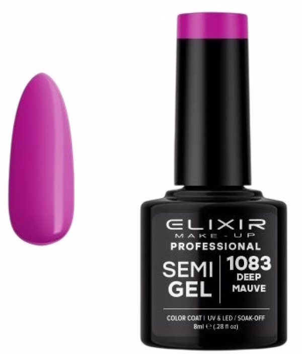 ELIXIR Esmalte Nº1083 Deep Mauve Semipermanente 8ml