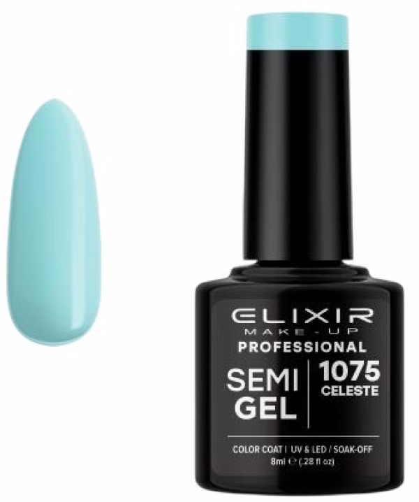 ELIXIR Esmalte Nº1075 Celeste Semipermanente 8ml