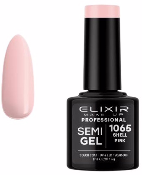 ELIXIR Esmalte Nº1065 Shell Pink Semipermanente 8ml