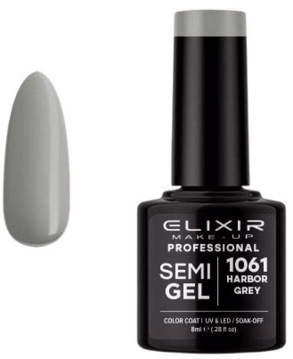 ELIXIR Esmalte Nº1061 Harbor Grey Semipermanente 8ml