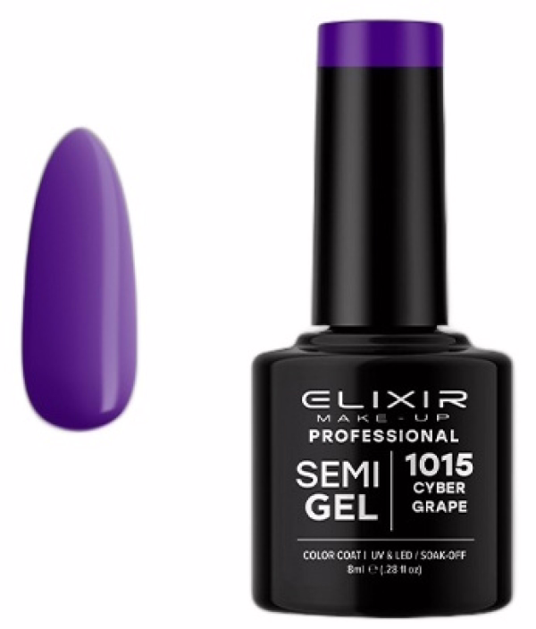 ELIXIR Esmalte Nº1015 Cyber Grape Semipermanente 8ml