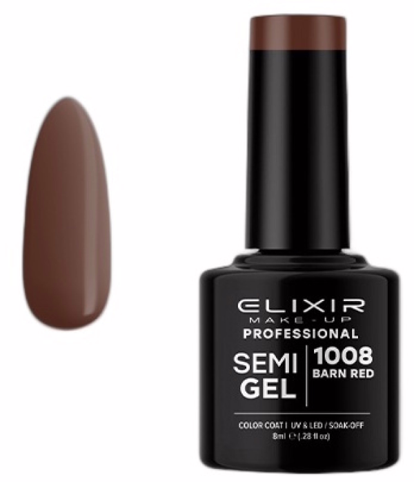 ELIXIR Esmalte Nº1008 Barn Red Semipermanente 8ml