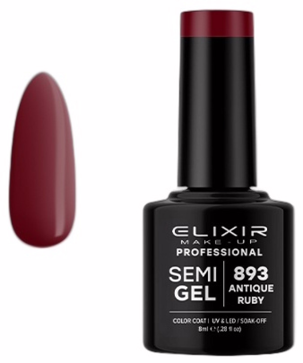 ELIXIR Esmalte Nº893 Antique Ruby Semipermanente 8ml