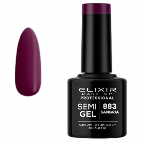 ELIXIR Esmalte Nº883 Sangria Semipermanente 8ml