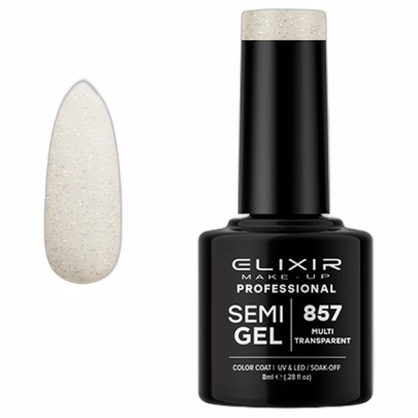 ELIXIR Esmalte Nº857 Multi Transparent Semipermanente 8ml