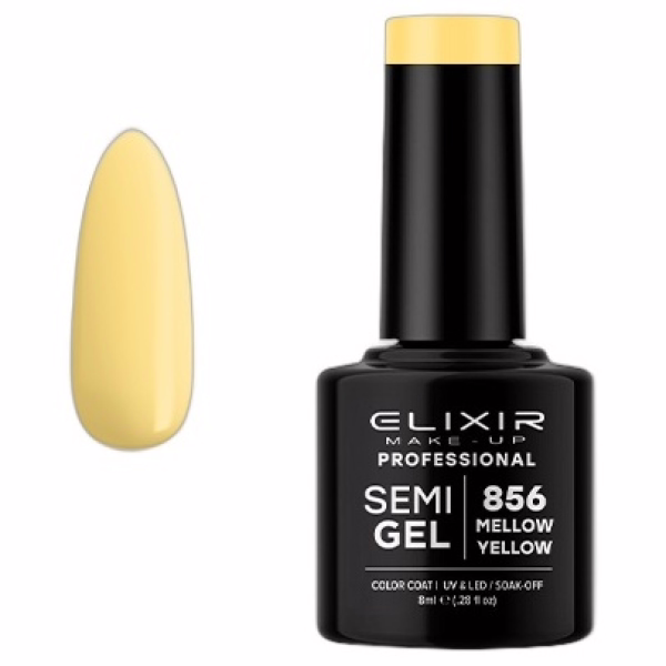 ELIXIR Esmalte Nº856 Mellow Yellow Semipermanente 8ml