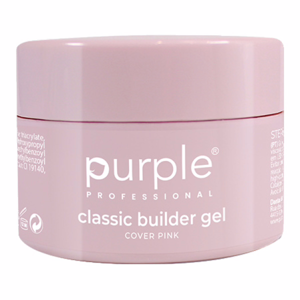 PURPLE Gel Constructor Classic Cover Pink 15g P2736