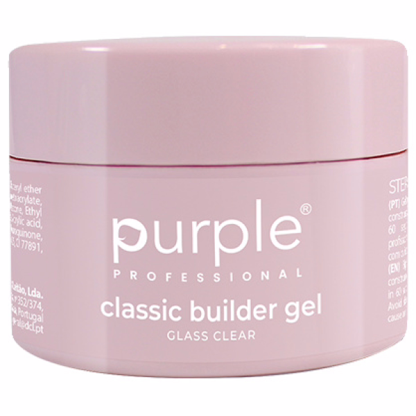 PURPLE Gel Constructor Classic Glass Clear 15g P2715