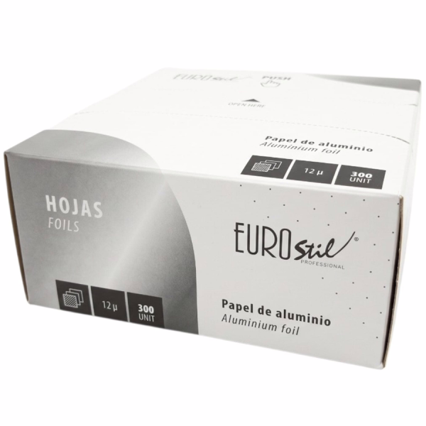 EUROSTIL Aluminio Mechas Precortado 12x27cm 300uds 06193